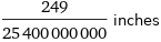 249/25400000000 inches