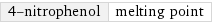 4-nitrophenol | melting point