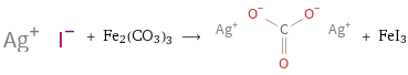  + Fe2(CO3)3 ⟶ + FeI3