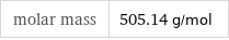 molar mass | 505.14 g/mol