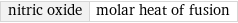 nitric oxide | molar heat of fusion