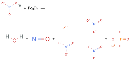  + Fe3P2 ⟶ + + + 