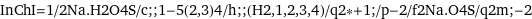 InChI=1/2Na.H2O4S/c;;1-5(2, 3)4/h;;(H2, 1, 2, 3, 4)/q2*+1;/p-2/f2Na.O4S/q2m;-2