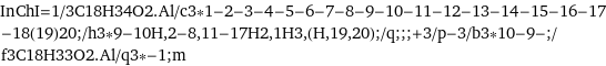 InChI=1/3C18H34O2.Al/c3*1-2-3-4-5-6-7-8-9-10-11-12-13-14-15-16-17-18(19)20;/h3*9-10H, 2-8, 11-17H2, 1H3, (H, 19, 20);/q;;;+3/p-3/b3*10-9-;/f3C18H33O2.Al/q3*-1;m