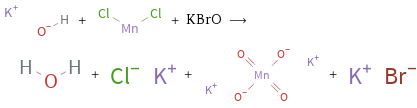  + + KBrO ⟶ + + + 