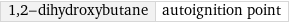 1, 2-dihydroxybutane | autoignition point