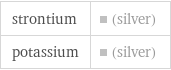 strontium | (silver) potassium | (silver)