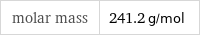 molar mass | 241.2 g/mol