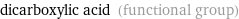 dicarboxylic acid (functional group)