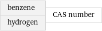 benzene hydrogen | CAS number