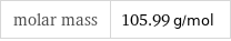 molar mass | 105.99 g/mol