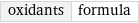 oxidants | formula