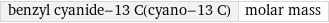 benzyl cyanide-13 C(cyano-13 C) | molar mass