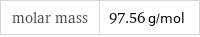 molar mass | 97.56 g/mol