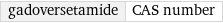 gadoversetamide | CAS number