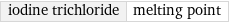 iodine trichloride | melting point