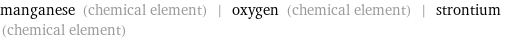 manganese (chemical element) | oxygen (chemical element) | strontium (chemical element)