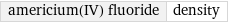 americium(IV) fluoride | density