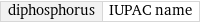 diphosphorus | IUPAC name