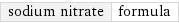 sodium nitrate | formula