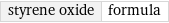 styrene oxide | formula