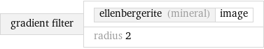 gradient filter | ellenbergerite (mineral) | image radius 2