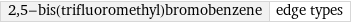 2, 5-bis(trifluoromethyl)bromobenzene | edge types