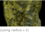  (using radius=2)