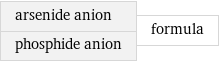 arsenide anion phosphide anion | formula