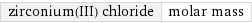 zirconium(III) chloride | molar mass