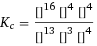 K_c = ([H2O]^16 [K2SO4]^4 [Cr2(SO4)3]^4)/([H2SO4]^13 [H2S]^3 [K2Cr2O7]^4)