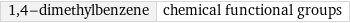 1, 4-dimethylbenzene | chemical functional groups