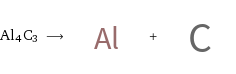 Al4C3 ⟶ + 