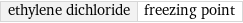 ethylene dichloride | freezing point