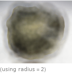  (using radius=2)