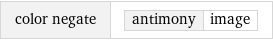 color negate | antimony | image