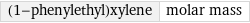 (1-phenylethyl)xylene | molar mass