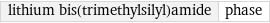 lithium bis(trimethylsilyl)amide | phase