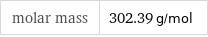 molar mass | 302.39 g/mol