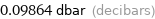 0.09864 dbar (decibars)