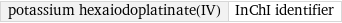 potassium hexaiodoplatinate(IV) | InChI identifier