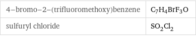 4-bromo-2-(trifluoromethoxy)benzene | C_7H_4BrF_3O sulfuryl chloride | SO_2Cl_2