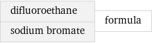 difluoroethane sodium bromate | formula