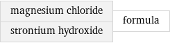 magnesium chloride strontium hydroxide | formula