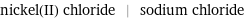 nickel(II) chloride | sodium chloride