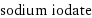 sodium iodate