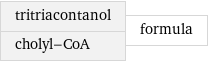 tritriacontanol cholyl-CoA | formula