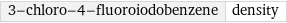 3-chloro-4-fluoroiodobenzene | density