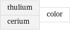 thulium cerium | color