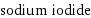 sodium iodide